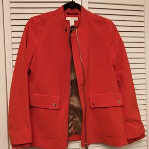 NWOT H&M Striking Tomato Red Dressy Bomber Jacket $49 for $20